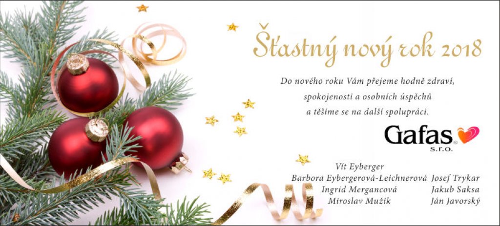 Přejeme vám krásný a úspěšný nový rok 2018!