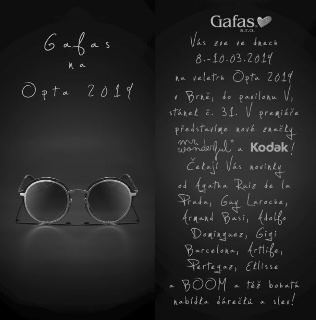 Zveme Vás na brněnský veletrh Opta 2019