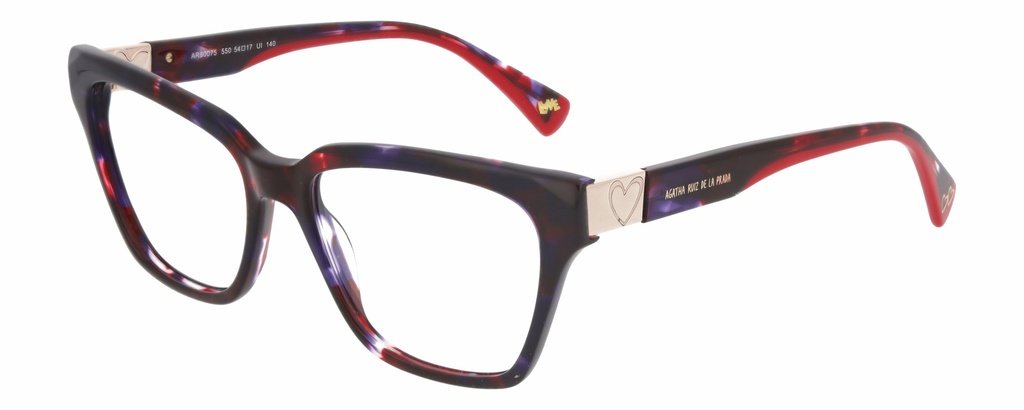 Agatha Ruiz de la Prada AR 80075/599 — tmavě fialová s červenými a bílými prvky