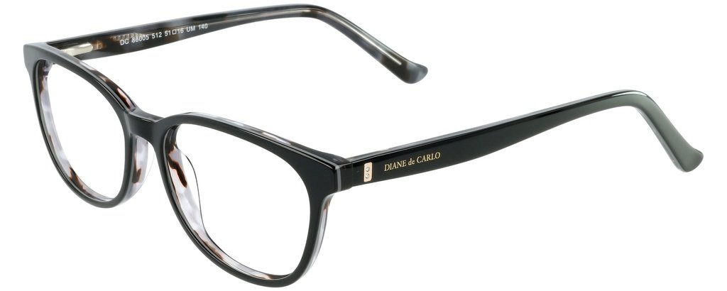 Diane de Carlo DC 86005/512 — černá s havana vzorem