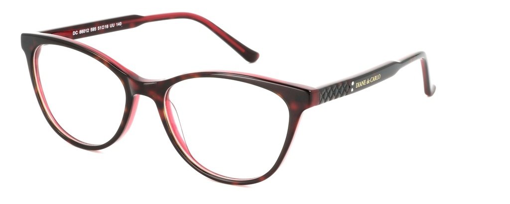 Diane de Carlo DC 86012/595 — tmavě červená želvovina