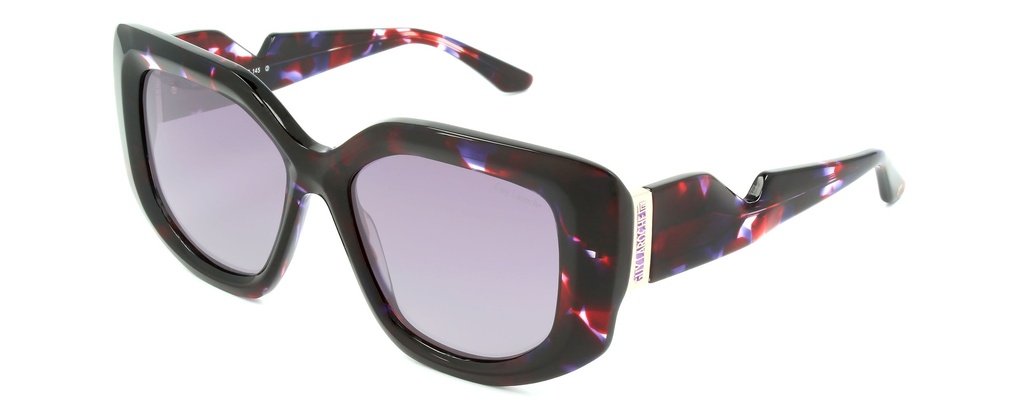 Guy Laroche GL 36300/554 — tmavá havana s fialovou a červenou
