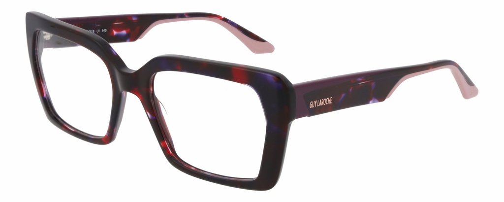 Guy Laroche GL 76704/599 — tmavě fialová s červenými a růžovými akcenty