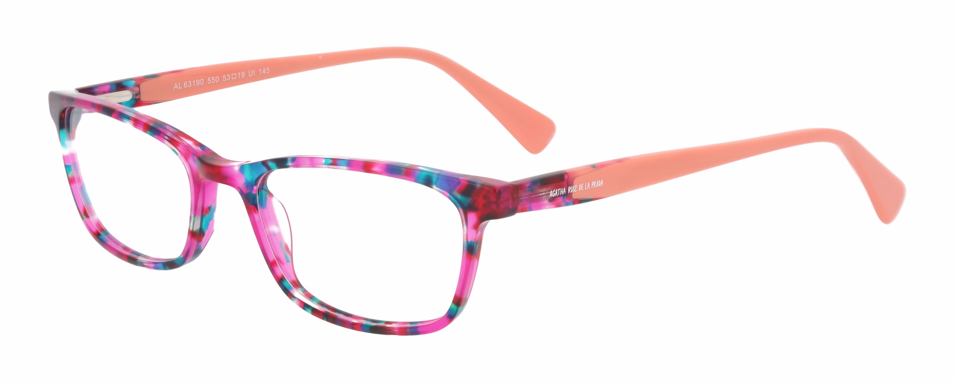 Agatha Ruiz de la Prada AL 63190 — pink and teal multicolor with coral temples
