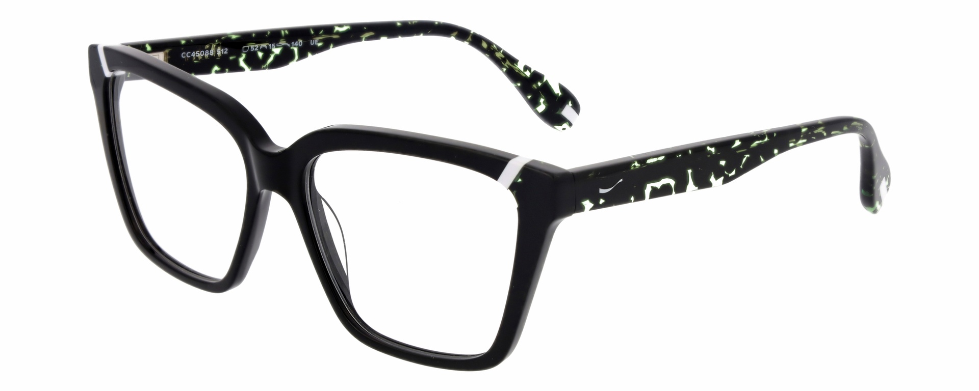 Coca Cola CC 45088/512 — black with green splatter temples