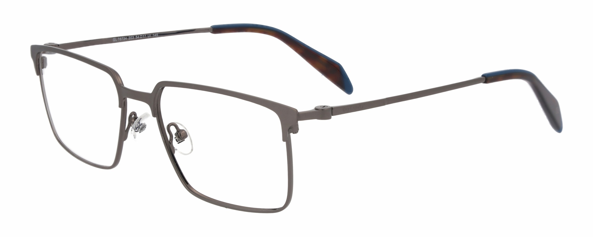 Guy Laroche GL 76734/203 — dark gunmetal with brown-tortoise temples