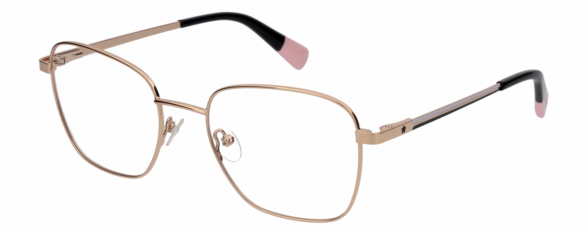 Mr. Wonderful MW 69275/100 — light gold with black temples and pink tips